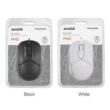 A4 Tech FM12 Optik Mouse Usb Beyaz 1200 Dpi