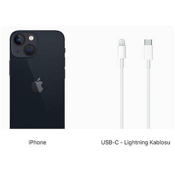 Apple �Phone 13 128Gb MLPF3TU/A Gece Yar�s� (Dist) Ak�ll� Cep Telefon