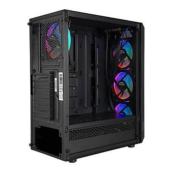 Everest Bumpy 4x12CM ARGB Fanl� Tempered Caml� Gaming Kasas�