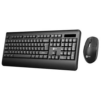 Lenovo Lecoo KW202-S Kablosuz T�rk�e Q Siyah Klavye Mouse Set