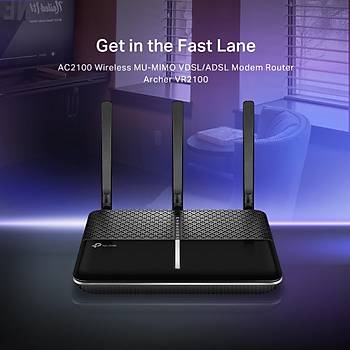 Tp-Link Archer VR2100 4Port VDSL/ADSL 2100Mbps Modem Router