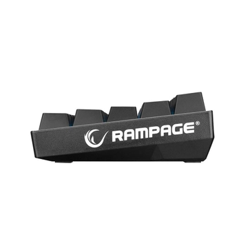 Rampage KB-RX63 Atom Siyah Type-C RGB Backlight Brown Switch Mekanik Q 63 Tu�lu Mini Gaming Oyuncu Klavyesi