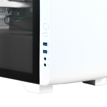 Gamdias Mars E2 500W Tempered Glass White Edition Gaming Bilgisayar Kasas
