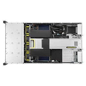 Asus RS720-E11-RS24U/10G (1+1 2600W) GPU Destekli Barbone Rack Server Sunucu (��lemci Yok - Ram Yok - FreeDos )