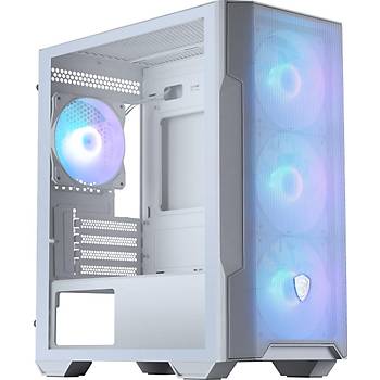 MSI MAG Forge M100R ARGB Fanl� Beyaz Micro ATX Oyuncu Kasas�