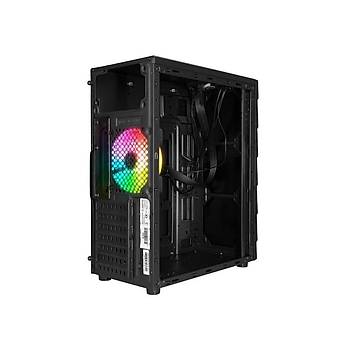 Rampage ARC-X RGB Ledli Siyah Acrylic Panel 120mm Fanl Gaming Oyuncu Kasas