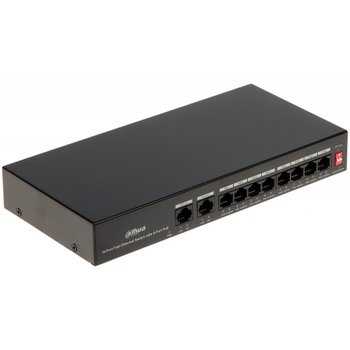 Dahua Pfs3010-8et-65, 8 Port+2 Port Y�netilemez, Masa�st� Switch