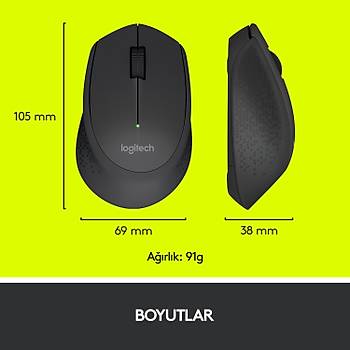 Logitech M280 910-004287 Kablosuz Siyah Mouse