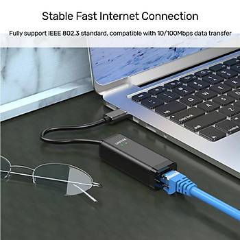 Unitek USB-A (2.0) to Megabit Ethernet D�n��t�r�c� Kablo (Y-1468)