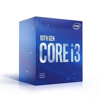 Intel i3-10105F LGA1200P Drt ekirdek 3.70 GHz Kutulu lemci