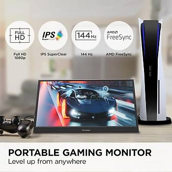ViewSonic VX1654 16 Inch 1080p 144Hz IPS Ta��nabilir Gaming Monit�r