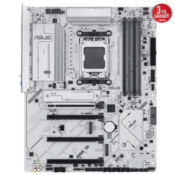 Asus B850 Max WiFi W 4xDDR5 3xM.2 HDMI DP Type-C Wi-Fi 6E Bluetooth v5.3 AM5 Gaming Anakart