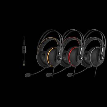 Asus Tuf Gaming H7 RED 7.1 Oyuncu Kulakl 53MM Asus Essence Src Pc Mac PS4 Nintendo Switch Mobil XBOX 360 Uyumlu