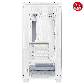Asus A21 360 MM So�utucu Alan� 380 MM 'E Kadar GPU Alan� Standart ATX PSU Deskekli Gizli Kablo B�lmeli Micro-ATX Kasa Beyaz