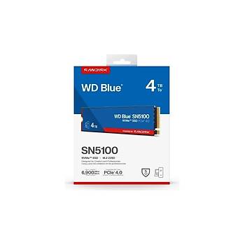 WD Blue SN5100 4TB  WDS400T5B0E PCI-4.0 6900-6700mbps M2 SSD