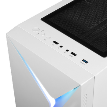 Gamdias Argus E4 Elite WH 600W Tempered Glass ARGB ATX 80+ Bronze White Edition Gaming Kasa