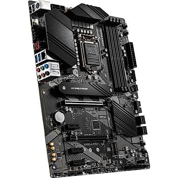 Msi Z490-A Pro Soket 1200 DDR4 4800 (OC) PCI-E Gen 4 M.2 USB3.2 1x 2.5G Lan Atx Anakart