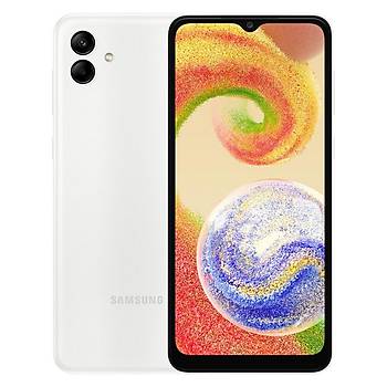 Samsung Galaxy A04 128Gb 4Gb Ram Beyaz Dist. Akıllı Cep Telefon