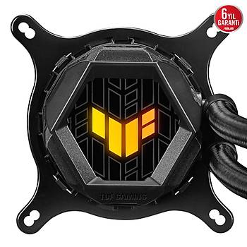 ASUS TUF GAMING LC 240 ARGB AIO AURA SYNC 120MM ADRESLENEBLR RGB FAN NCVM KAPLAMALI RGB POMPA KAPAI SIVI CPU SOUTUCUSU V2