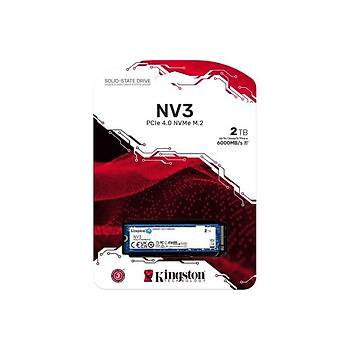 Kingston NV3 SNV3S/2000G 2TB NVME PCIE GEN4 6000/5000MBS M.2 SSD