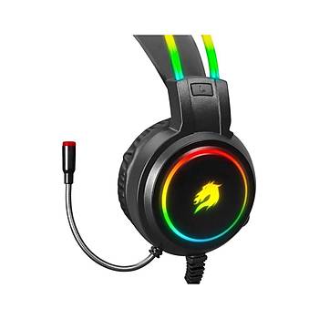 GameBooster Firefly GB-H18L RGB 7.1 USB Kablolu Kulak �st� Oyuncu Kulakl���