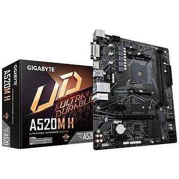 GIGABYTE GA-A520M-H DDR4 5100(OC) HDMI M.2 AM4 ANAKART
