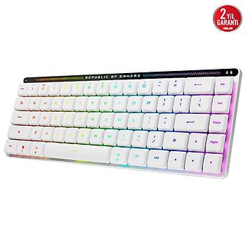 Asus Rog Falchion RX Low Profile RGB Kablosuz Beyaz Mekanik Red Switch Gaming Klavye