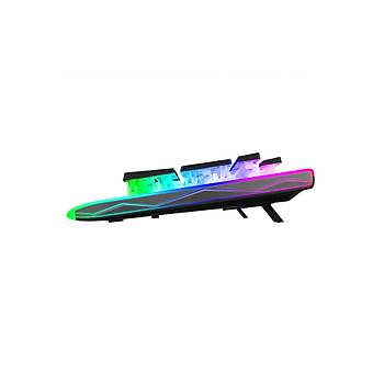 Rampage KB-R211 PRIME Rainbow Aydnlatmal Kristal Blue Switch Mekanik Gaming Oyuncu Klavyesi