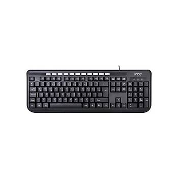 Inca IK-254QU Q-USB Multimedya Lazer bask�l� Siyah Klavye