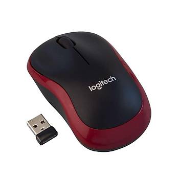Logitech M185 Nano 910-002237 Kablosuz Siyah/Krmz Mouse