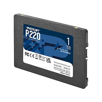 Patriot P220 1TB 550/500MB/s 2.5 �n� SATA3 SSD Disk (P220S1TB25)