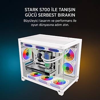 James Donkey Stark S700 750W Beyaz Gaming Kasa