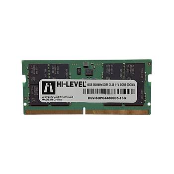Hi-Level 16 GB 5600MHz DDR5 CL40 HLV-SOPC44800D5-16G Notebook Ram