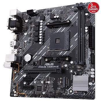 ASUS PRIME A520M-E CSM AMD A520 AM4 DDR4 4400 HDMI DVI VGA M2 mATX Anakart