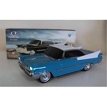 Everton RT-1950 Turkuaz Arabal Bluetooth Fm-Usb-Tf-Aux arjl Nostaljik Radyo