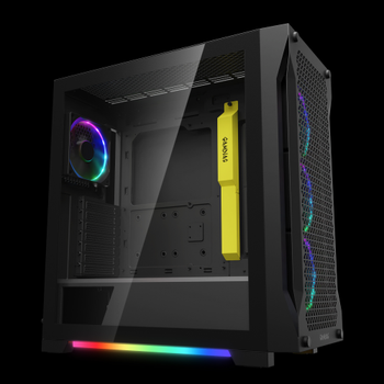 Gamdias Athena P1 750W Tempered Glass Type-C ��k��l� Mesh Black Edition ARGB 80+ Bronze ATX Oyuncu Kasas�