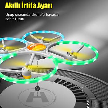 Gepettoys Uzaktan Kumandal� Quadcopter Kameras�z LED I��kl� Ba�lang�� Seviye Drone