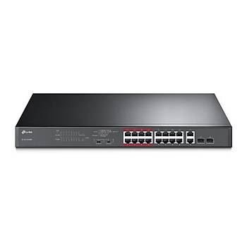 Tp-Link TL-SL1218MP 16 Port 10/100 + 2 Port Gigabit Ynetilemez PoE Switch