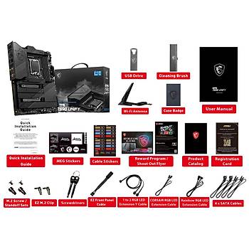 MSI MEG Z690 UNIFY SOKET 1700 DDR5 6666(OC) PCI-E Gen 5 M.2 USB3.2 2x 2.5G LAN WI-FI 6 ATX