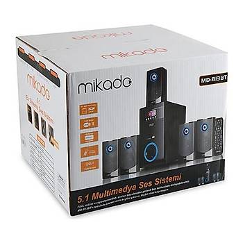 Mikado MD-813BT 5+1 Usb+SD+FM Destekli Multimedia Bluetooth Speaker Hoparlör