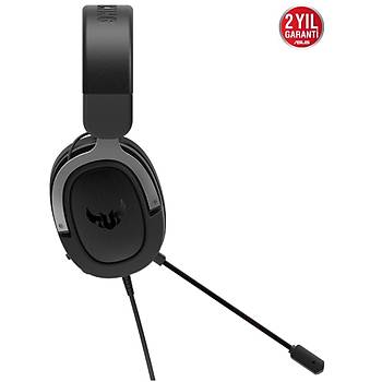 Asus Tuf Gaming H3 Gun Metal 7.1 3.5mm Kablolu Kulak �st� Oyuncu Kulakl���