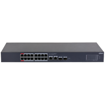 Dahua CS4220-16GT-240 16Port Gigabit 16 Port PoE 240W +2 Port Gigabit Uplink +2 Port SFP Gigabit Combo Cloud Y�netilebilir Switch