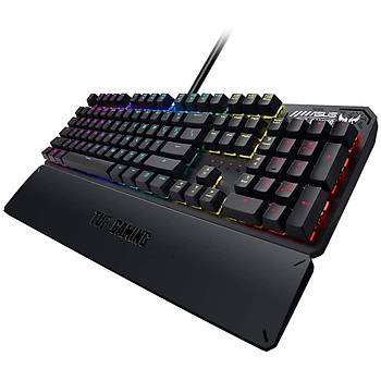 Asus Tuf Gaming K3 Aura Sync RGB Optik Mekanik Türkçe Oyuncu Klavyesi Bilek Desteği Suya ve Toza Dayanıklı Red Switch Oyuncu Klavyesi