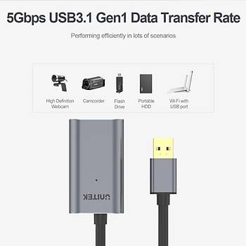Unitek Y-3005 Usb 3.0 10m Premium Chipset Uzatma Kablosu (Y-3005)