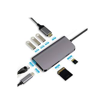 Codegen CDG-CNV40 USB to Type-C - 8in1 HDMI Type-C RJ45 SD USB �o�alt�c� D�n��t�r�c�