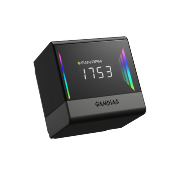 Gamdias Chione E4-240 240mm ARGB 2 Fanl� Dijital Ekran CPU S�v� So�utma