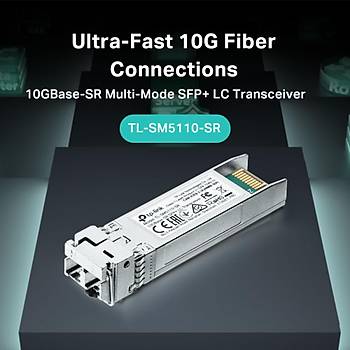 Tp-Link TL-SM5110-SR 10Gbase-LR SFP+ LC Transceiver 300m (8-pack) Mod�l