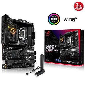 Asus Rog Strix Z890-H Gaming Wi-Fi Intel LGA1851 4xDDR5 ATX Anakart