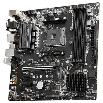 MSI PRO B550M-P GEN3 DDR4 4400(OC) HDMI VGA DVI M.2 mATX AM4 ANAKART