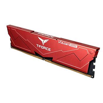Team T-Force Vulcan Red 16GB 1x16GB 6000Mhz DDR5 CL38 Gaming Ram (FLRD516G6000HC38G01)